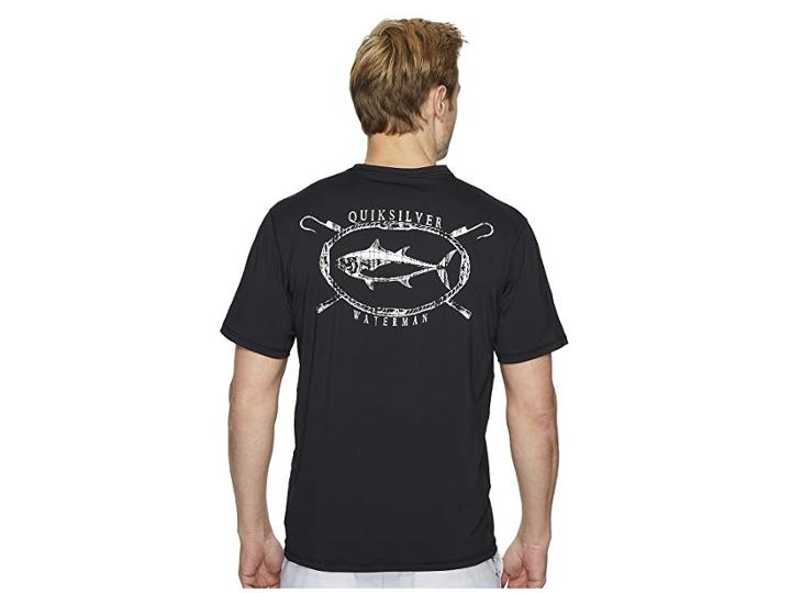 Quiksilver Waterman Chill Short Sleeve Rashguard (black) Men's Swimwear