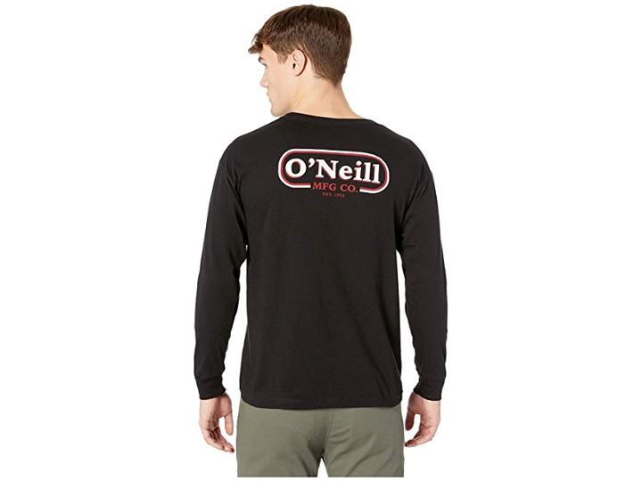 O'neill Reach Long Sleeve Screen Tee (black) Men's T Shirt