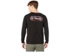 O'neill Reach Long Sleeve Screen Tee (black) Men's T Shirt