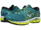 Mizuno Wave Sky (tile Blue/silver/safety Yellow) Women's Running Shoes