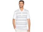 Adidas Golf Ultimate Novelty Stripe Polo (white) Men's Clothing