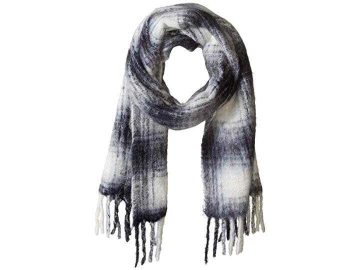 Polo Ralph Lauren Alpaca Blend Ombre Plaids Blanket Wrap (blue/cream) Scarves