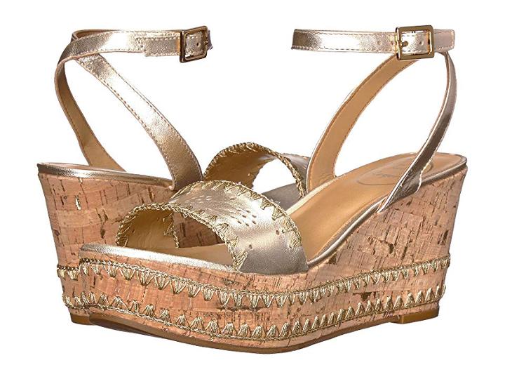 Jack Rogers Lennon (platinum) Women's Wedge Shoes
