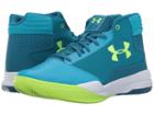 Under Armour Kids Ua Ggs Jet 2017 Basketball (big Kid) (blue Shift/bayou Blue/quirky Lime) Girls Shoes