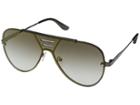 Guess Gf5041 (shiny Gunmetal/brown Mirror) Fashion Sunglasses