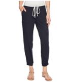Michael Stars Color Block Elevated French Terry Drawstring Pant (indigo/perla) Women's Casual Pants