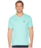 U.s. Polo Assn. V-neck Short Sleeve T-shirt (fresh Mint) Men's Short Sleeve Pullover