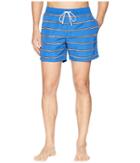 Lacoste Nylon Striped 37cm Length (electric/multicolor) Men's Swimwear