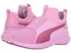 Puma Kids Rebel Mid Athluxe (big Kid) (orchid/magenta Haze) Girl's Shoes