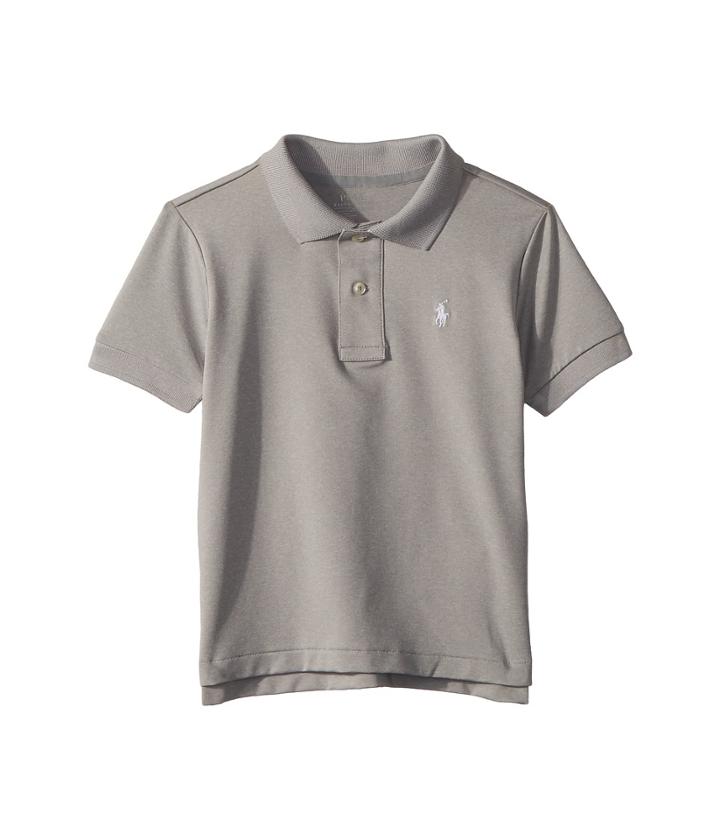 Polo Ralph Lauren Kids Performance Lisle Polo Shirt (toddler) (light Grey Heather) Boy's Clothing