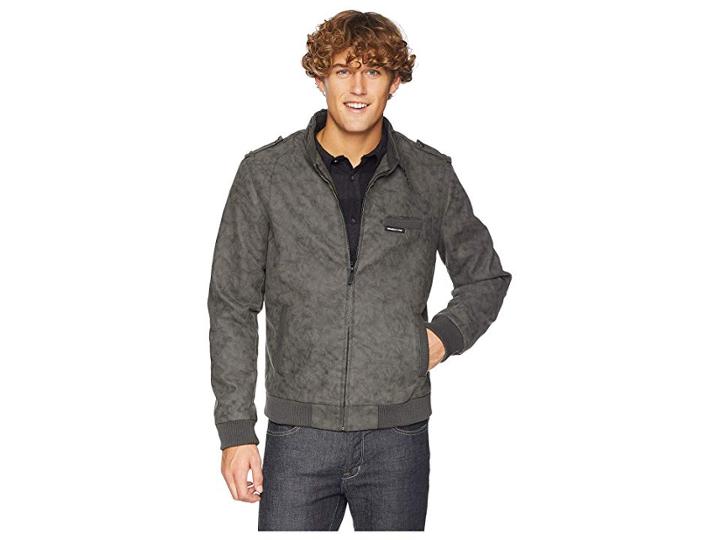 Members Only Sueded Pu Iconic Jacket (grey) Men's Coat