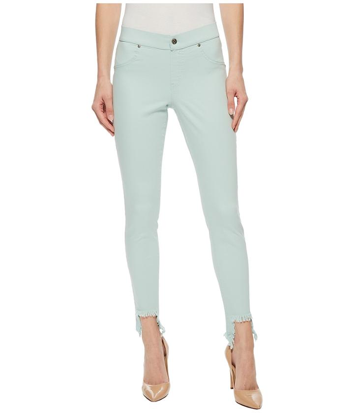 Hue High-low Shipwrecked Denim Skimmer (sea Frost) Women's Casual Pants