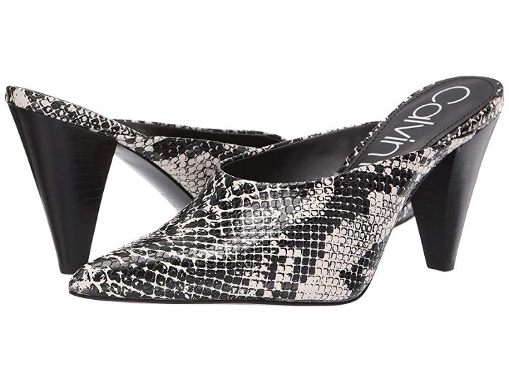 Calvin Klein Iyanna (black/white Snake Print) Women's Shoes