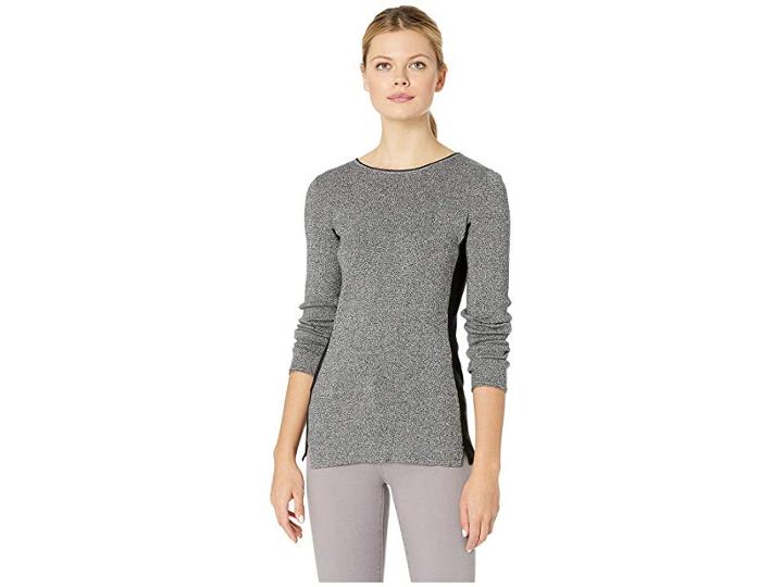 Nic+zoe Eclipse Mix Top (black Mix) Women's Clothing