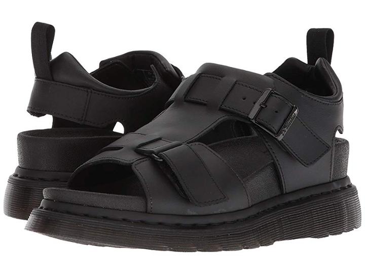 Dr. Martens Kamilah (black Hydro Leather) Women's Sandals