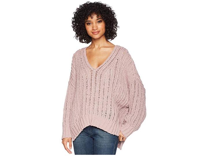 Free People Infinite V-neck Top (lavender) Women's Clothing