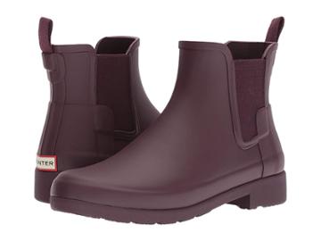 Hunter Original Refined Chelsea Boots (oxblood) Women's Boots