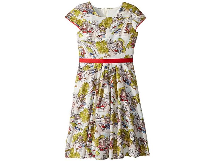 Fiveloaves Twofish Merci Fit N Flare Dress (big Kids) (ivory) Girl's Dress