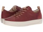 Ecco Soft 8 Sneaker (fire Brick Camel Leather) Women's Lace Up Casual Shoes