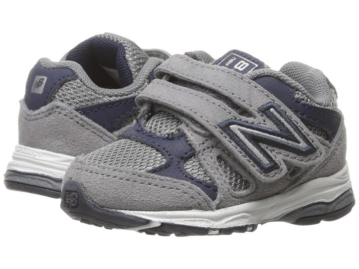New Balance Kids Kv888v1 (infant/toddler) (grey/navy) Boys Shoes
