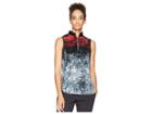 Jamie Sadock Blizzard Print Crunchy Sleeveless Top (joy Ride Red) Women's Clothing
