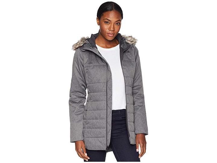 The North Face Harway Insulated Parka (tnf Dark Grey Herringbone) Women's Coat