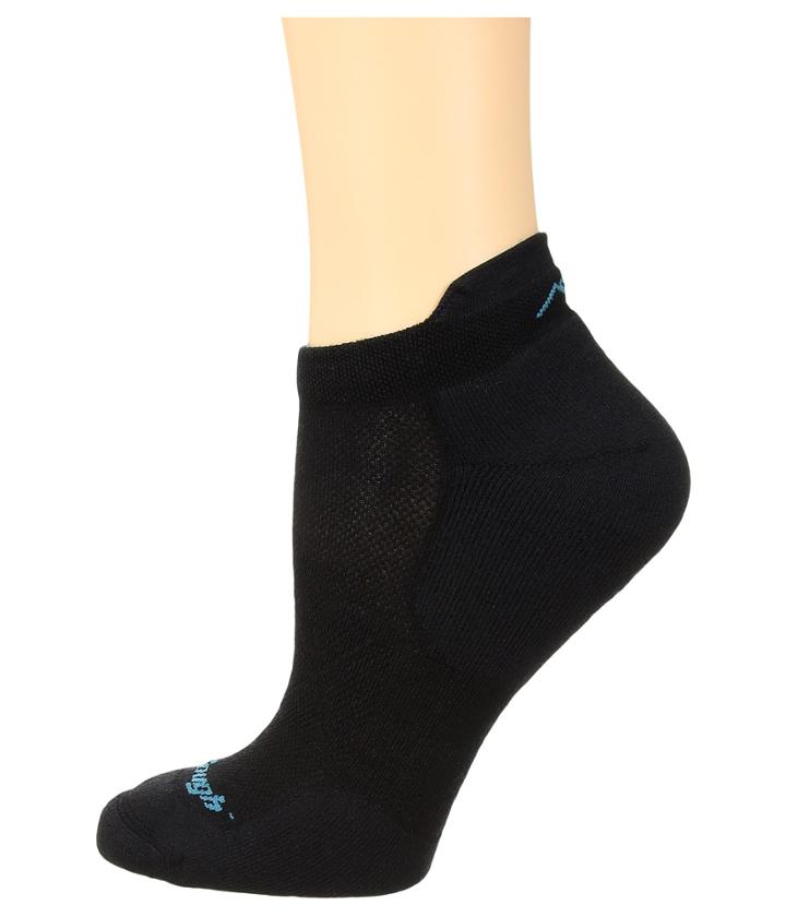 Darn Tough Vermont Vertex No Show Tab Ultra Cushion (black) Women's No Show Socks Shoes