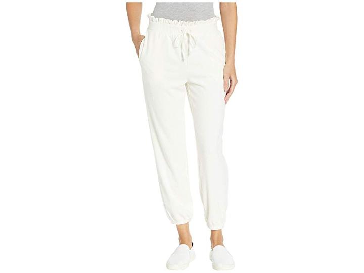 Juicy Couture Microterry Paperbag Waist Pants (angel) Women's Casual Pants