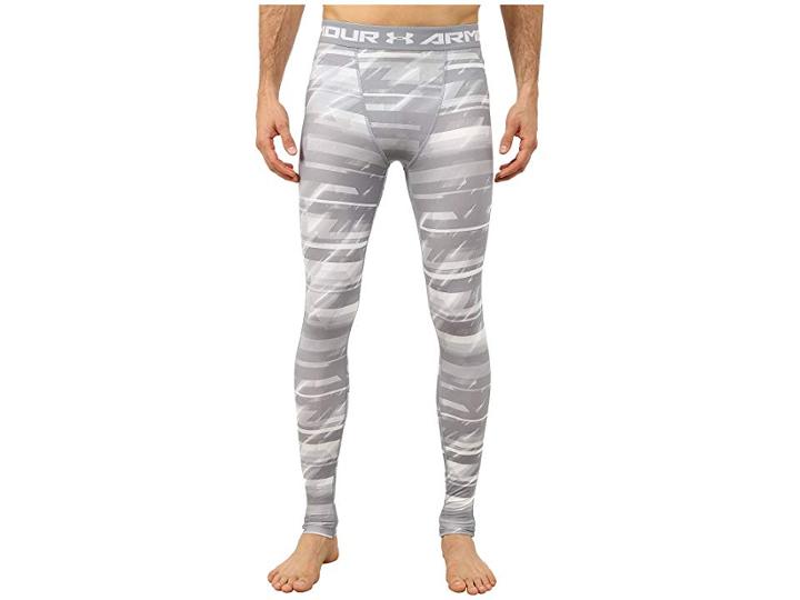 Under Armour Armour(r) Heatgear(r) Printed Legging (steel/white/black) Men's Casual Pants