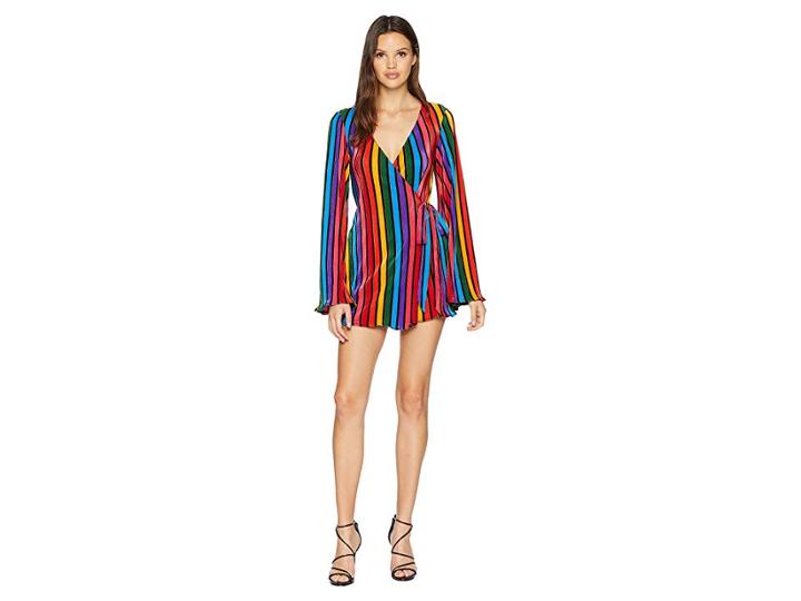 Show Me Your Mumu Caleb Romper (rainbow Parade Pleat) Women's Jumpsuit & Rompers One Piece