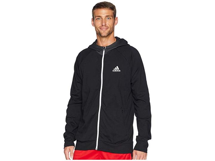 Adidas Sport 2 Street Lifestyle Hoodie (black/black) Men's Sweatshirt