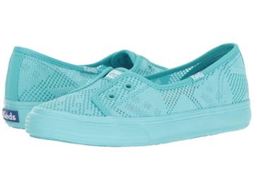 Keds Kids Double Up Shortie (little Kid/big Kid) (turquoise) Girl's Shoes