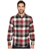 Woolrich Eco Rich Twisted Rich Shirt (old Red Buffalo) Men's Long Sleeve Button Up
