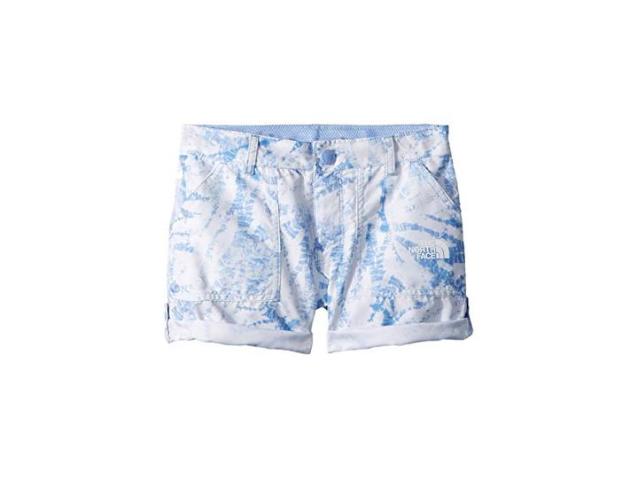 The North Face Kids Amphibious Shorts (little Kids/big Kids) (collar Blue Fern Print (prior Season)) Girl's Shorts