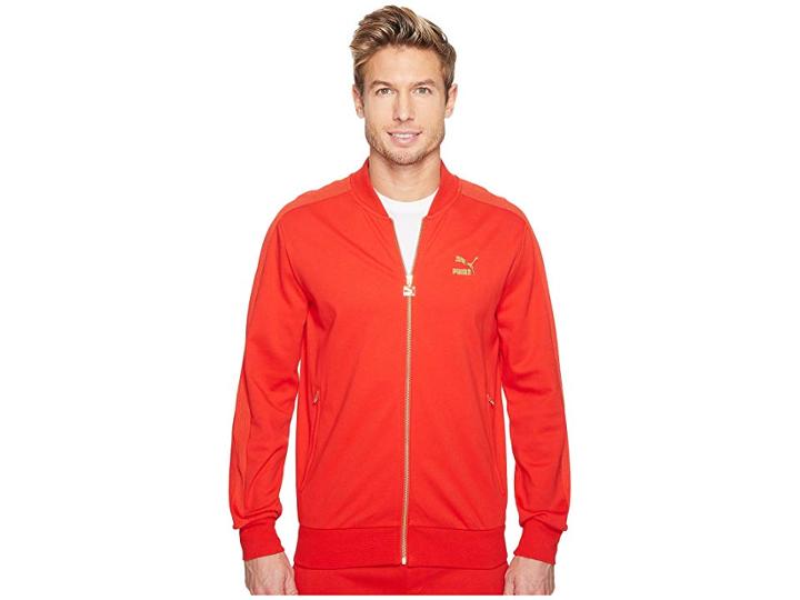 Puma T7 Bomber Jacket (puma Red) Men's Coat