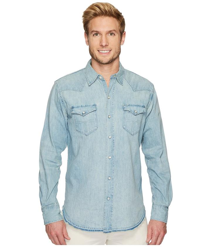 Polo Ralph Lauren Western Denim Sport Shirt (bailey) Men's Clothing