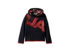 Under Armour Kids Af Highlight Printed Hoodie (big Kids) (black/radio Red) Boy's Sweatshirt