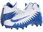 Nike Alpha Menace Varsity Mid (white/game Royal/game Royal/photo Blue) Men's Cleated Shoes