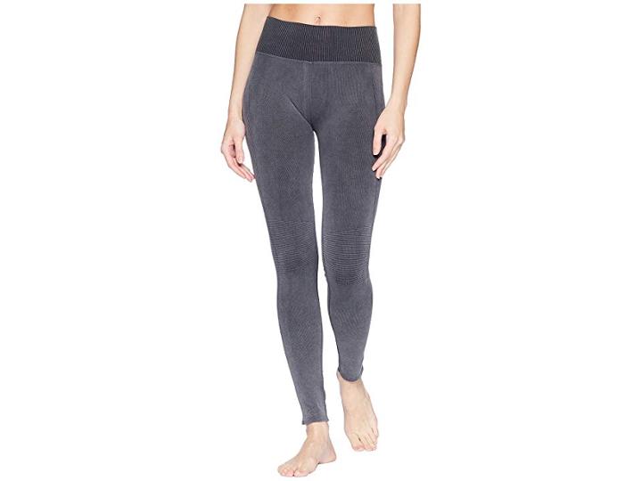 Splendid Studio Distressed Seamless Leggings (black) Women's Casual Pants