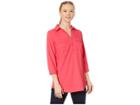 Royal Robbins Expedition Chill Stretch Tunic (rose Red) Women's Long Sleeve Pullover