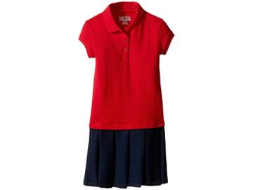 Nautica Kids Pique Polo Pleated Dress (little Kids) (red) Girl's Dress