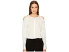 Escada Naly Cold Shoulder Long Sleeve Top (off-white) Women's Clothing