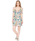 Roxy Currently Drifting (bright White Floral Soiree) Women's Dress