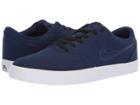 Nike Sb Check Solar Canvas (blue Void/blue Void/black/white) Men's Skate Shoes