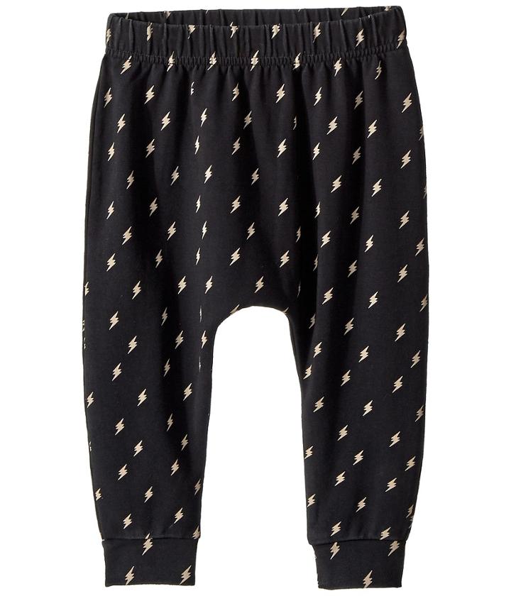 Rock Your Baby Thunderstruck Slouch Pants (infant) (black) Boy's Casual Pants