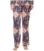 Maison Du Soir Alexandra Pants (navy/red Print) Women's Casual Pants