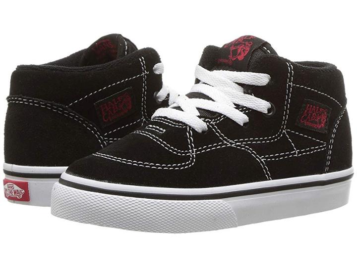 Vans Kids Half Cab (infant/toddler) (racing Red/true White) Boys Shoes