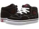 Vans Kids Half Cab (infant/toddler) (racing Red/true White) Boys Shoes