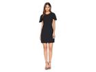 Adelyn Rae Rebecca Woven Cape Sheath Dress (black) Women's Dress