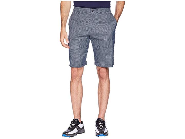 Callaway Printed Heather Houndstooth Shorts (peacoat/quiet Shade) Men's Shorts